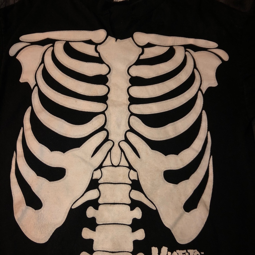 Vintage misfits glow in the dark skeleton shirt